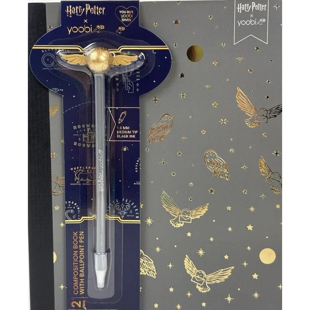 Yoobi Harry Potter Composition Book & Pen 7.5